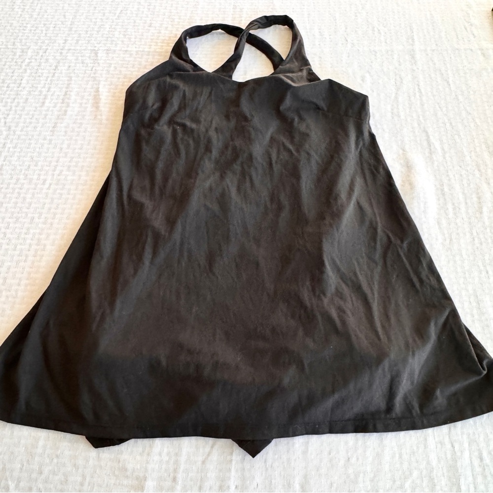 Women’s Active Dress with‎ Built-In Shorts Black Size XXL Athletic Skort Dress